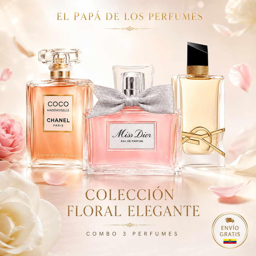 Combo 7 — Colección Floral Elegante 🌸 (3 perfumes)