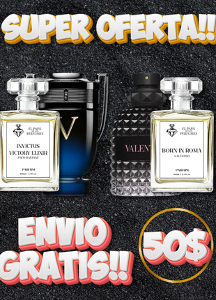 Valentino born in roma "Parfum 100ml" / Invictus victory elixir "Parfum 100ml" 🔥