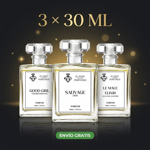 Arma tu Combo · 3 Perfumes de 30 ml por $47