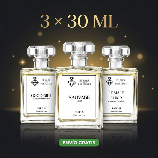 Combo 3 perfumes de 30 ml con envío gratis
