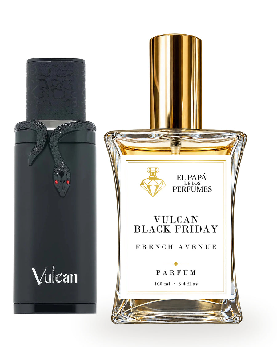 Vulcan Black Friday - perfume inspirado de El Papa de los Perfumes