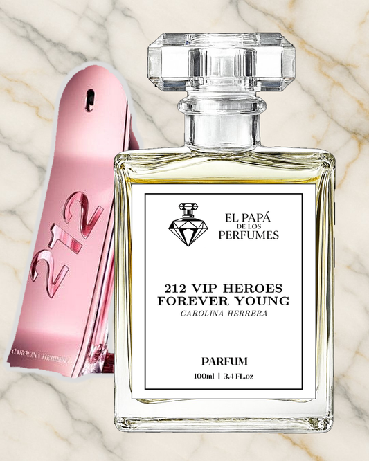 Inspirado en 212 VIP Heroes Forever Young Carolina Herrera - 100ml