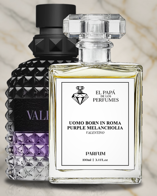 Inspirado en Uomo Born in Roma Purple Melancholia – Valentino